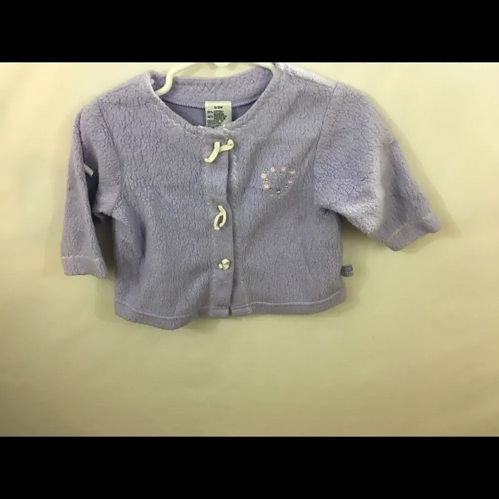 Infant Girls Sweater 6-9 mo Soft Light Purple